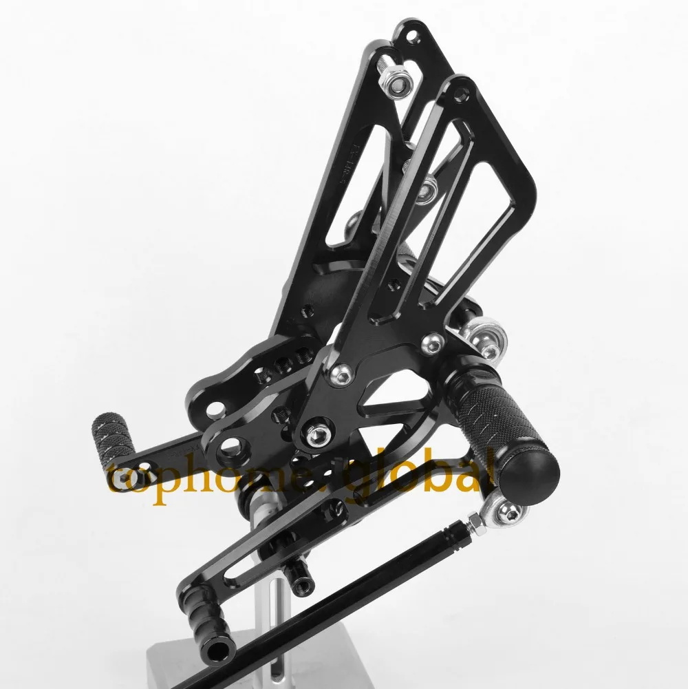 Black CNC Rearsets Foot Pegs Rear Set For KAWASAKI ZX14R ZZR1400 2006
