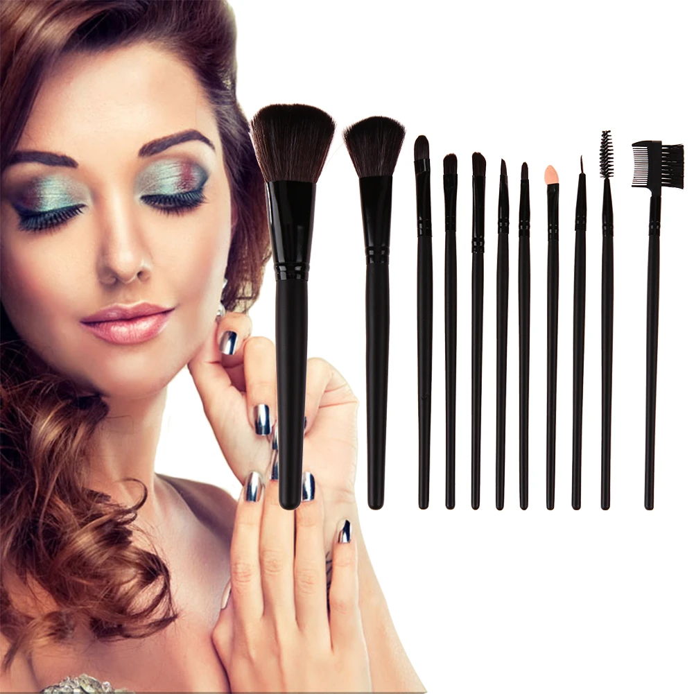 12pcs Professional Face Makeup Brushes Powder Foundation Blush