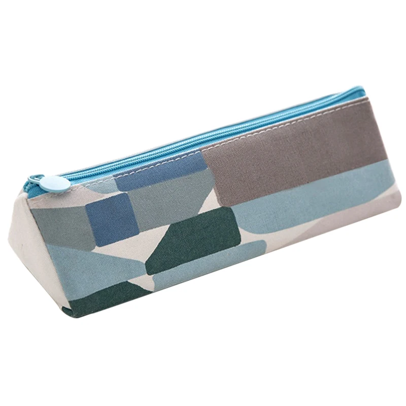 

2pcs stationery canvas pencil case simple female student large capacity pencil case