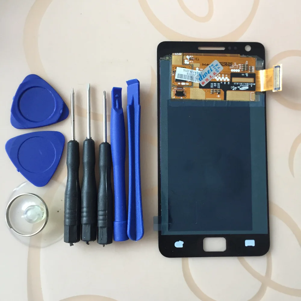 Датчик сенсорного экрана для Samsung Galaxy S2 i9100 + модуль ЖК дисплея панель монитора в