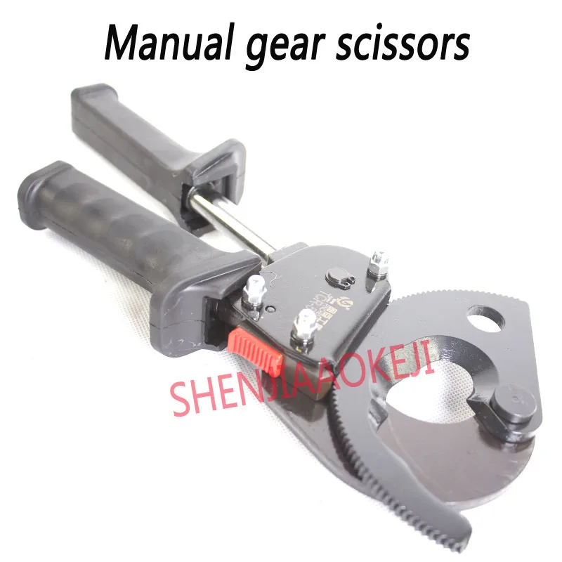 Manual gear scissors Cable one hand ratchet With Geared device Telescopic handle cut copper and aluminum wire TCR-500S | Инструменты