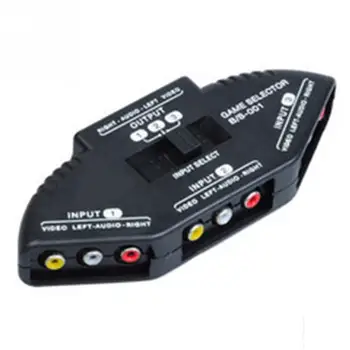 

High Quality Practical 3 Way Audio Video AV Switch Selector Box Splitter