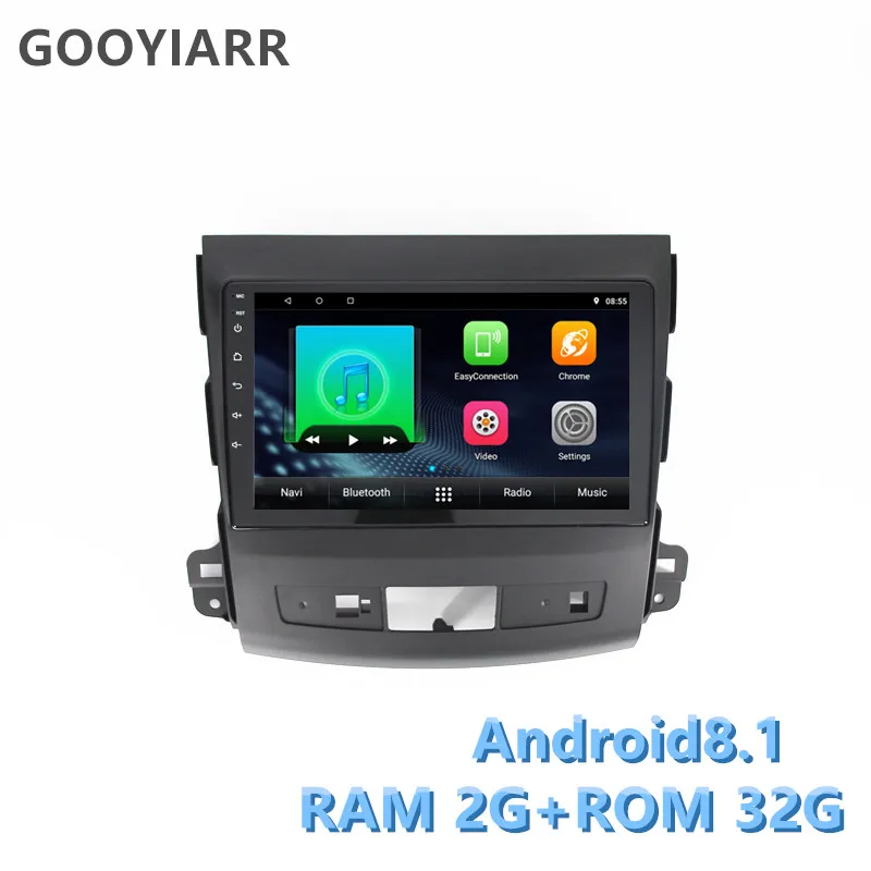 

2din Car android radio 2G+32G gps navigation player For Mitsubishi Outlander 2005-2013 with vedio WIFI mirror-link BT 9inches