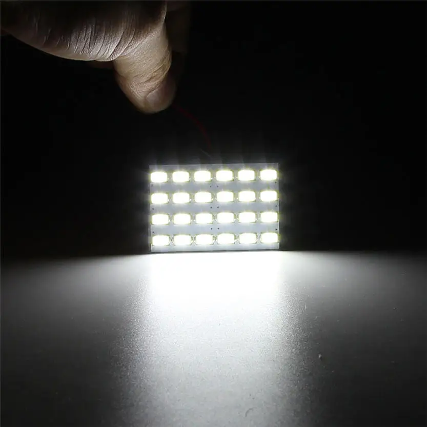 24 SMD 5630 Светодиодный светильник T10 BA9S Dome светодиодный для салона автомобиля