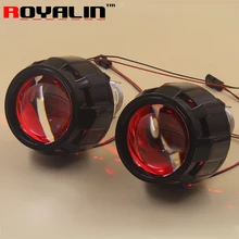 2.5 Наружное освещение Линзы HID Bi Xenon Проектор Фары Объектив для H4 H7 H1 Стайлинга Автомобилей Мотоцикл Модернизации Привет/lo Фары