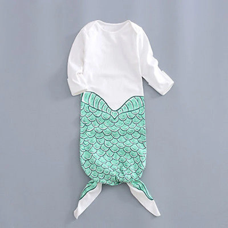 Детский спальный мешок-русалка, детское надеваемое покрывало, Пеленальный мешок