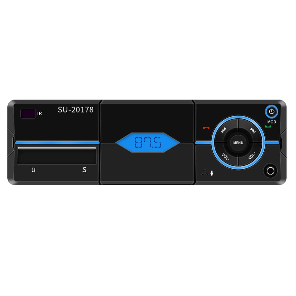 Автомагнитола 1Din MP3 плеер в приборной панели Авторадио AUX FM Bluetooth громкая связь USB