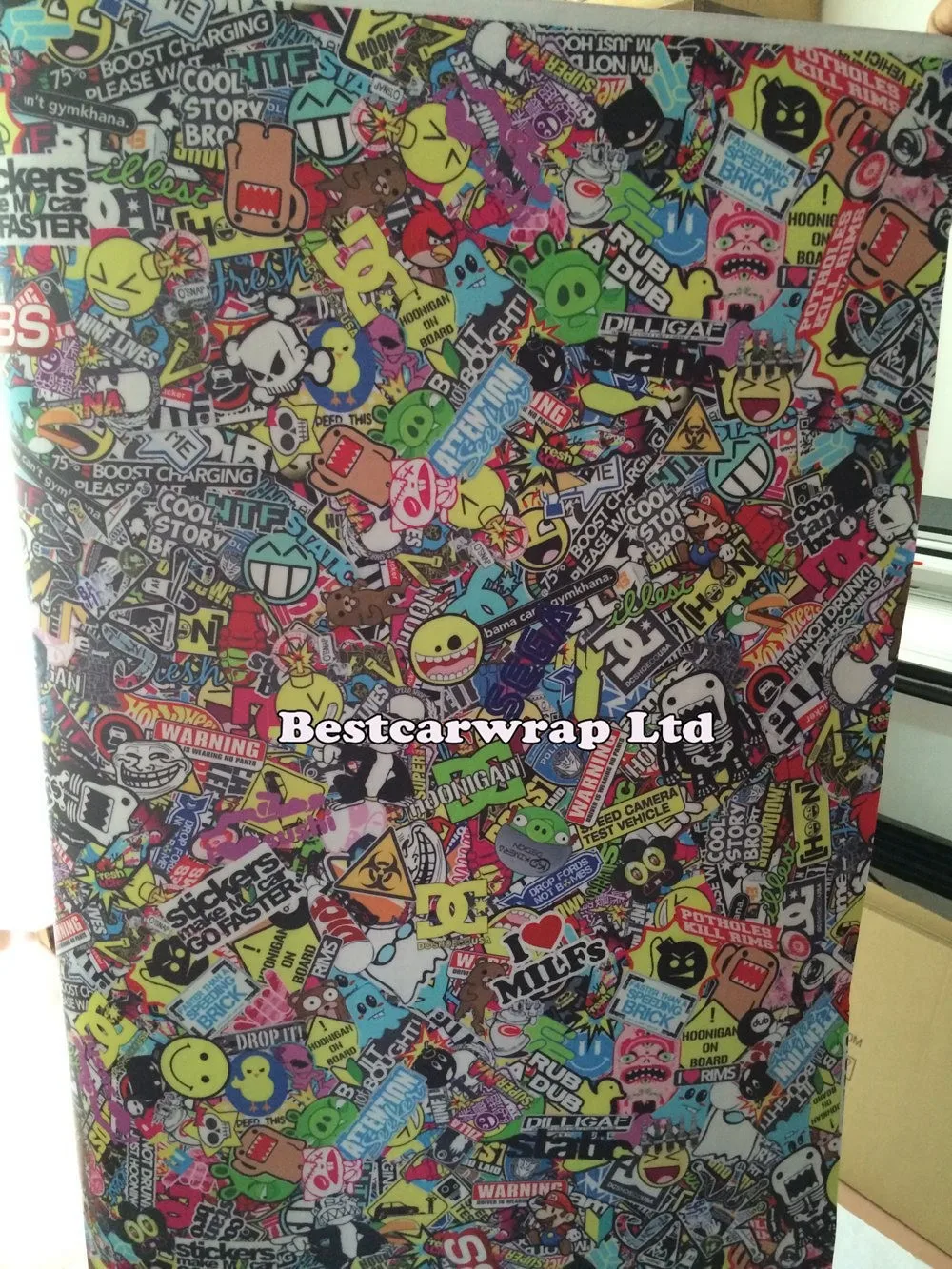 bbS PELLICOLA STICKERBOMB Vinyl Film car wrapping stickers (3)
