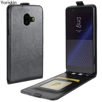 

C10 Vertical Leather Cover Card Slots Holder Protective Back Cover Phone Case For Samsung Galaxy C10 UP And Down Flip Case
