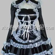 Готическое черно-белое кружевное викторианское платье 1870/90 s платье эпохи вечерние платья косплей платье