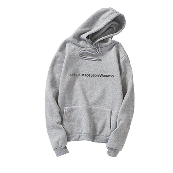 

Bangtan Boys Sweatshirts Women Men lol but ur not Jeon Wonwoo Hoodies Pullovers Korean Kpop Fleece Casual Tracksuits Clothes