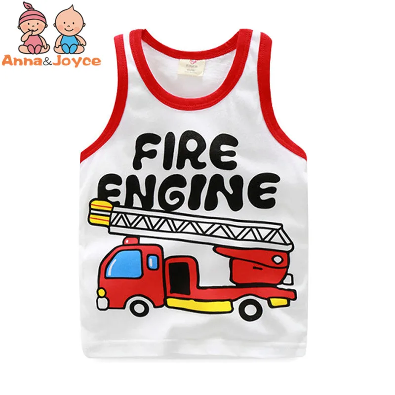 

Summer Hot New 20 Kinds of Cartoon Images, Boys and Girls Sports Leisure Cotton Sleeveless T-shirtChildren'sClothing