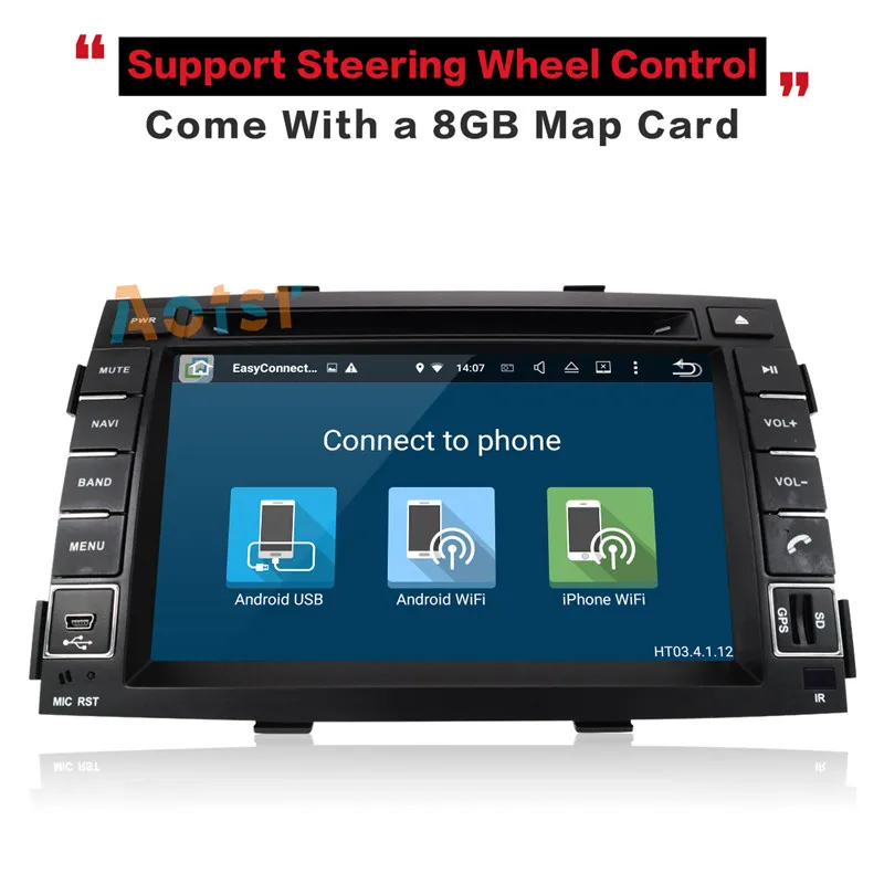 Best 2G+32G android 7.1 car dvd for kia sorento 2010 2011 2012 2 din in dash car stereo gps nagavition headunit 9