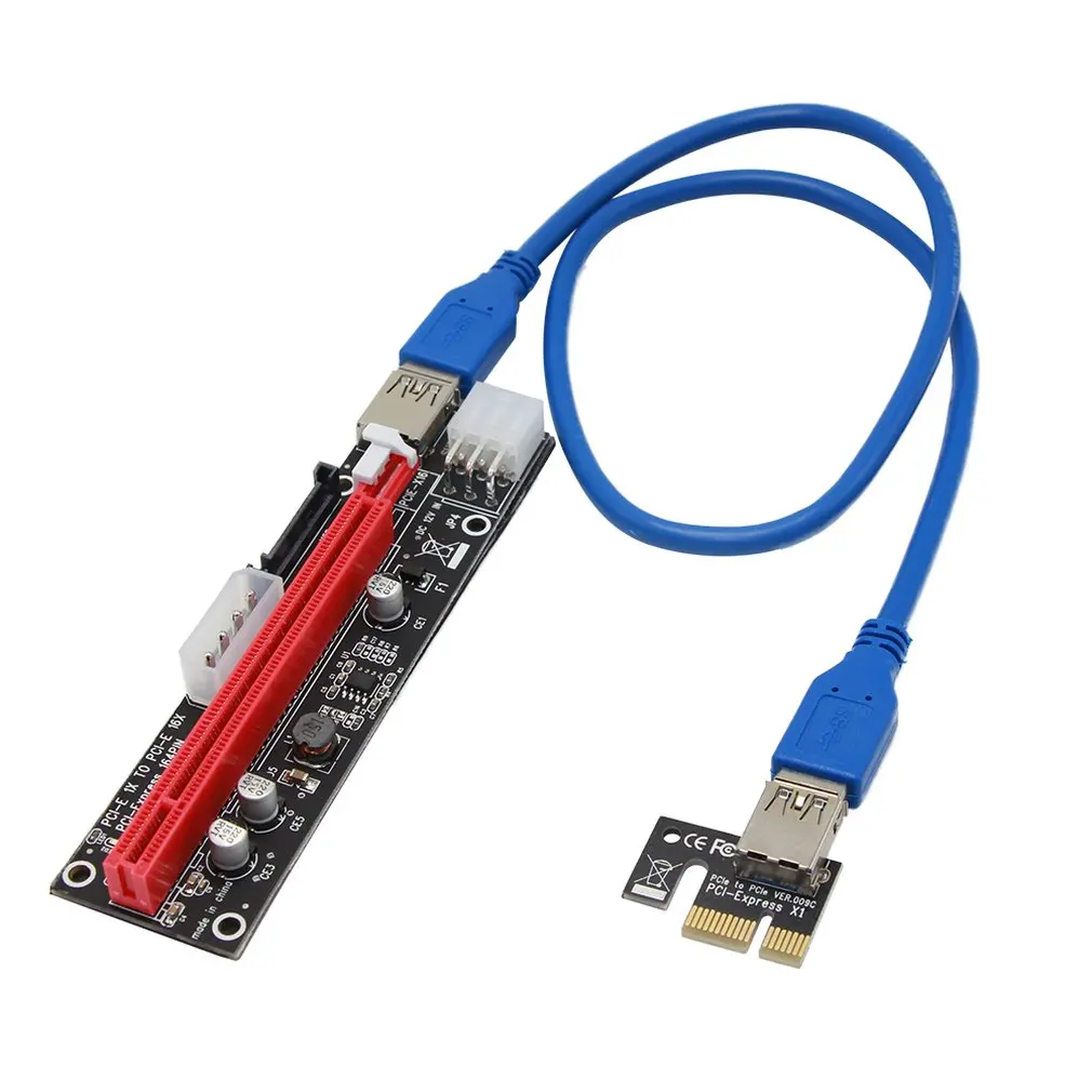 

Pci-E Interface Extension Pci-Ex1 To X16 Graphics Card Extension Cable Usb3.0 Graphics Card Adapter Cable 3 In 1 Power Supply
