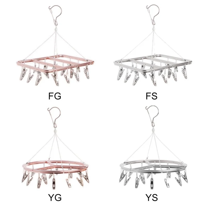 Алюминиевые металлические складные мульти-прищепки для одежды Peg Висячие носки для белья белье одежда Портативная Домашняя наружная сушилка