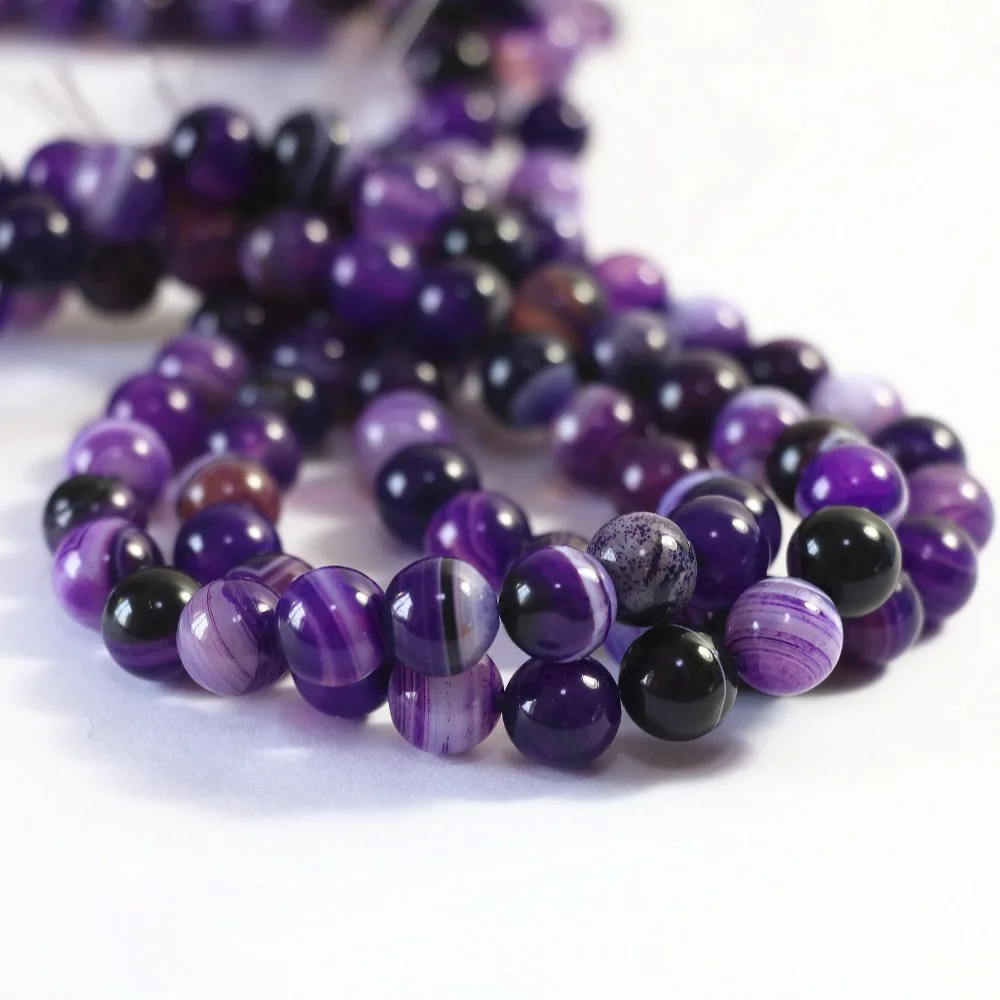 

Purple dragon veins carnelian agat 6mm 8mm 10mm 12mm natural stone round loose beads onyx elegant women diy jewlry 15'' A38