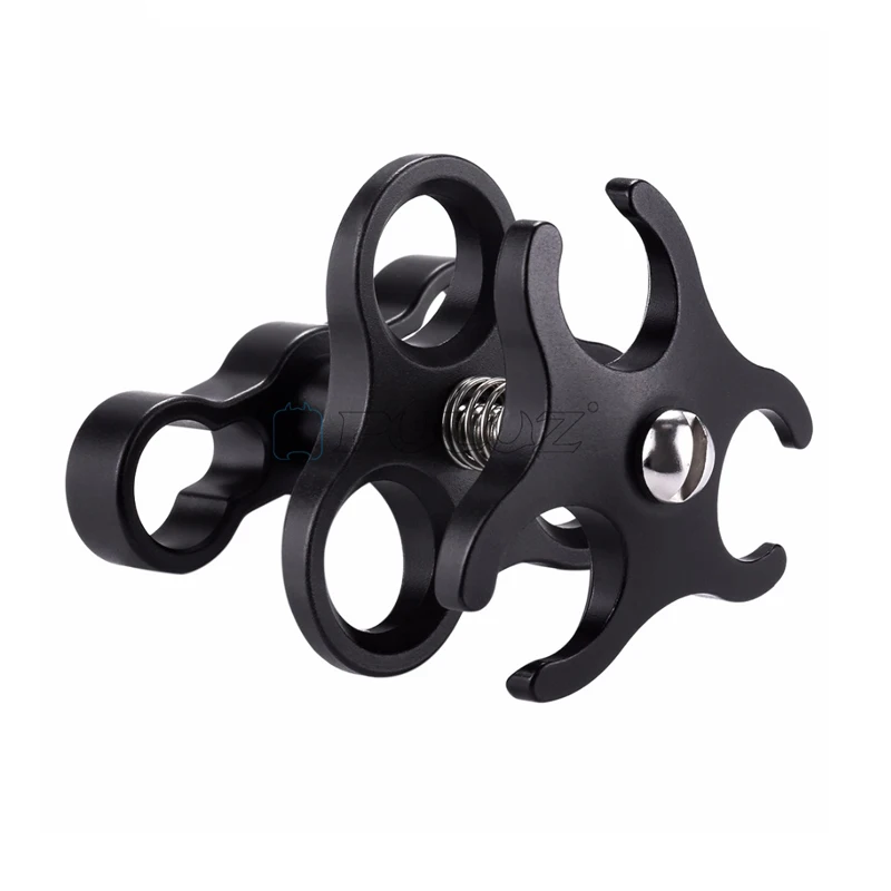 

Triple Ball Clamp Diving Camera Bracket Aluminum Spring Flashlight Clamp for Diving Underwater Photography System For Gopro 7 6
