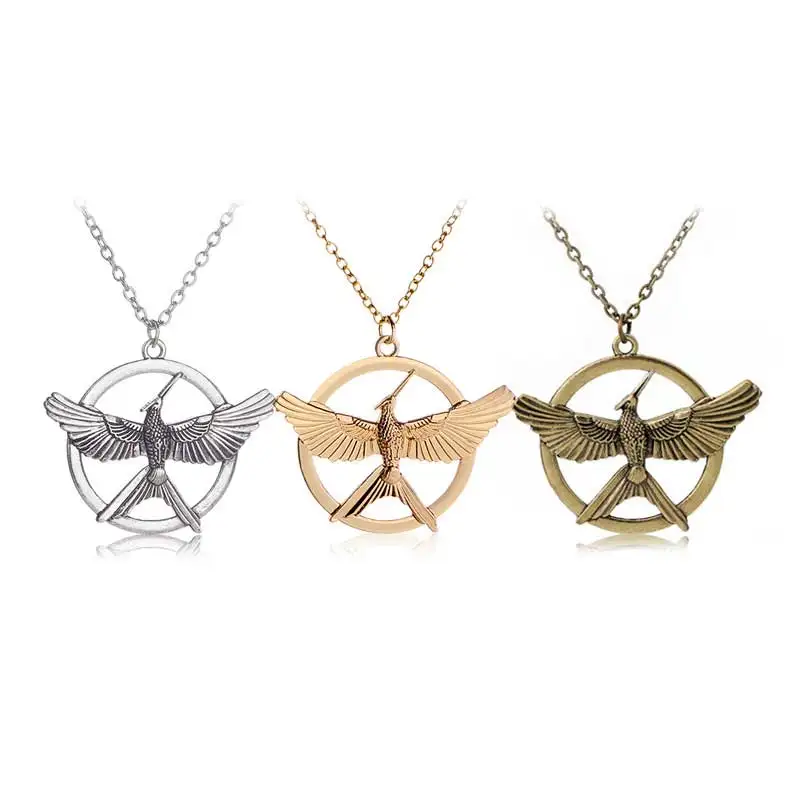 Hunger Game Ridicule Bird Necklace Pendeloque Cut Men And Women Fashion Popular New Product Sweater Chain
