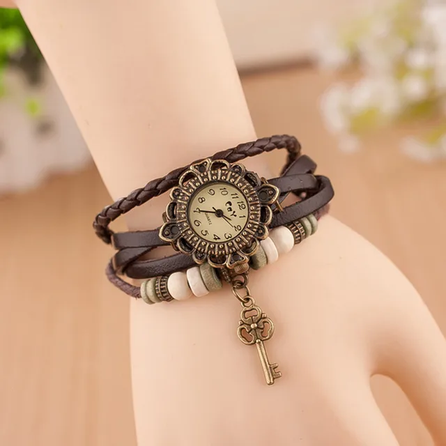 reloj mujer Saat Women Bracelet Watches Vintage Quartz Weave Around PU Leather K reloj mujer Saat Women Bracelet Watches Vintage Quartz Weave Around PU Leather K