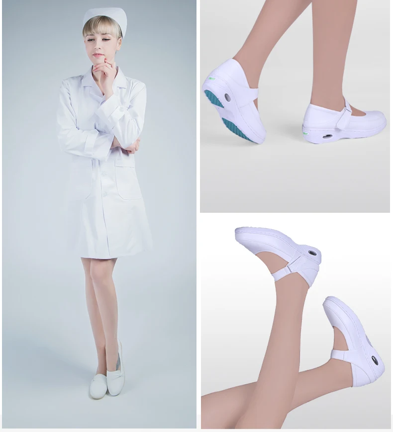 

Air-cushioned Nurse Shoes Women's Autumn and Winter Surgical Shoes use for Hospital Clinic Drugstore