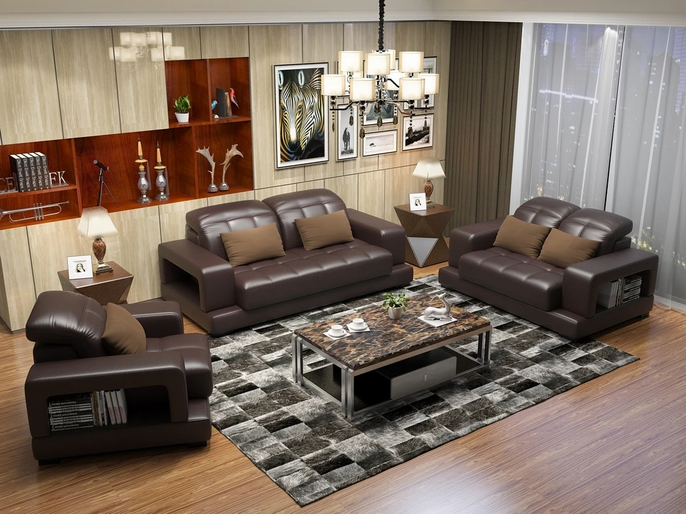 Современная кожаная софа для дивана, мебель для гостиной, диваны для гостиной