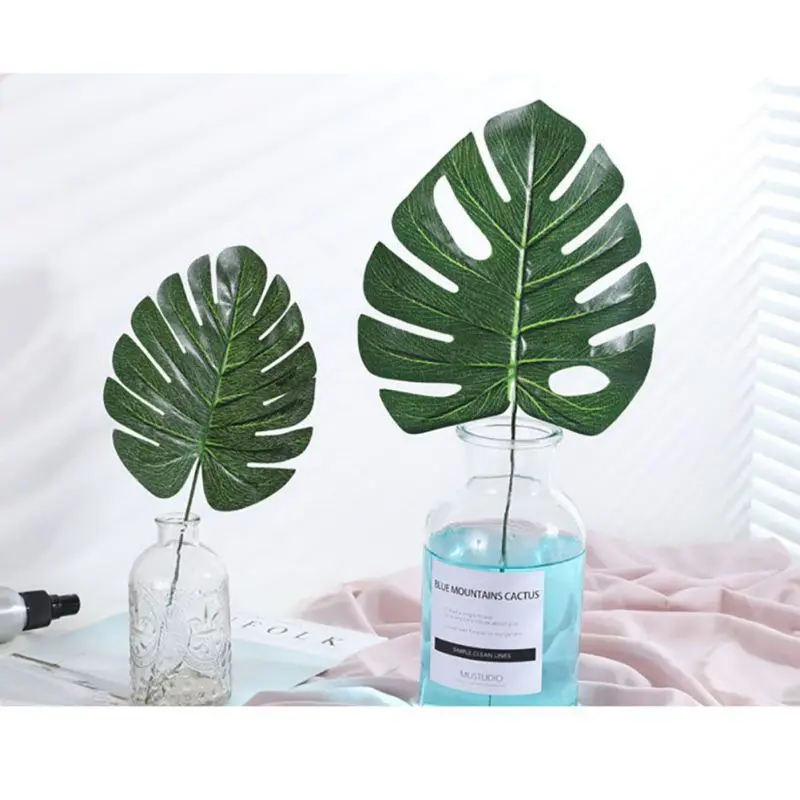 

5pcs Artificial Tropical Palm Leaves Simulation Leaf For Hawaiian Luau Party Jungle Beach Theme Party Decorations
