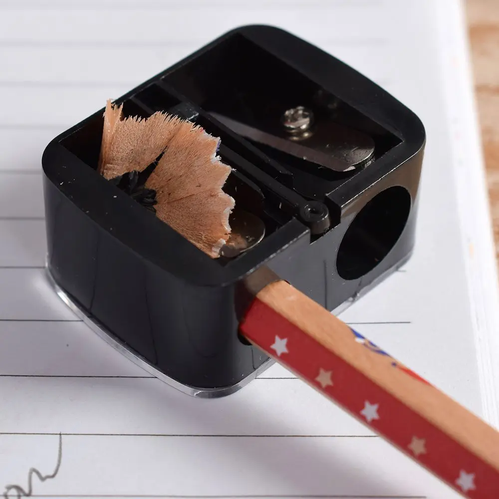 

Precision 2 Holes Cosmetic Pencil Sharpener For Eyebrow Lip Liner Eyeliner Pencil School Office Supply Creative Gift