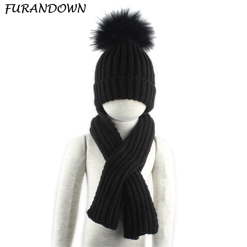 Bufanda Cálida De Punto De Invierno Para Niños Y Niñas