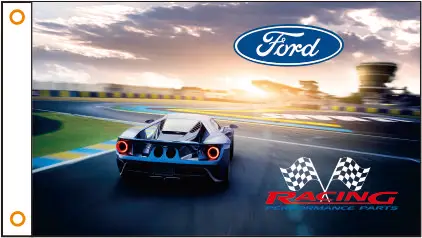Автомобильный флаг Ford Banner 3 фута x 5 футов 100% полиэстер 020 | Дом и сад