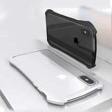 Marco de parachoques de teléfono para iPhone X Protector de arañazos y golpes funda de aluminio de aviación de lujo funda de teléfono antigolpes