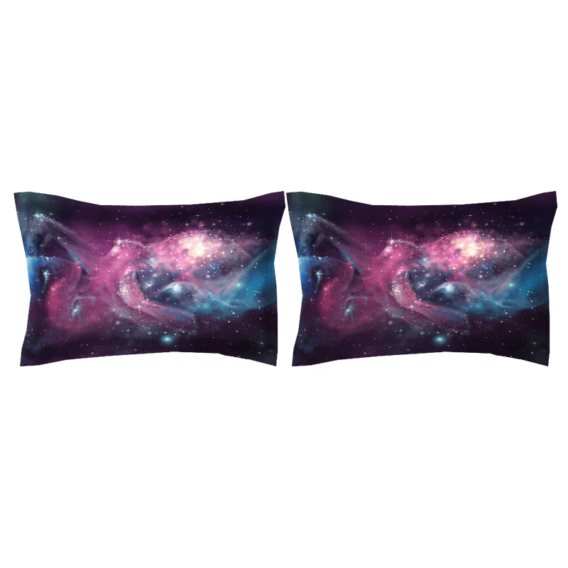 Комплект постельного белья Moon Star Galaxy двуспальный комплект из 3 предметов с 3d