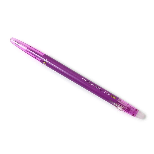 [Стираемая ручка] гелевая ручка пилот тонкий 0,38 мм FriXion Милая школьная Ручка Скрапбукинг каракули японский кавайный канцелярский LFBS-18UF - Цвет: Purple (PU)