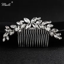 Miallo, Классический австрийский кристалл, гребни для волос, серебряный цвет, сплав, свадебные украшения, аксессуары для волос, головной убор, тиара невесты