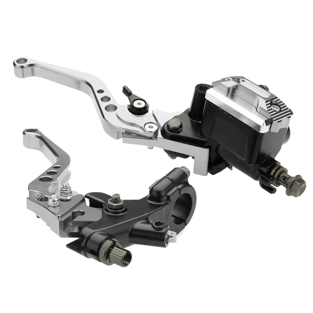 Pair 7/8'' 22mm Clutch Brake Master Cylinder Reservoir Levers for Kawasaki High Class Quality Durable Prefessional