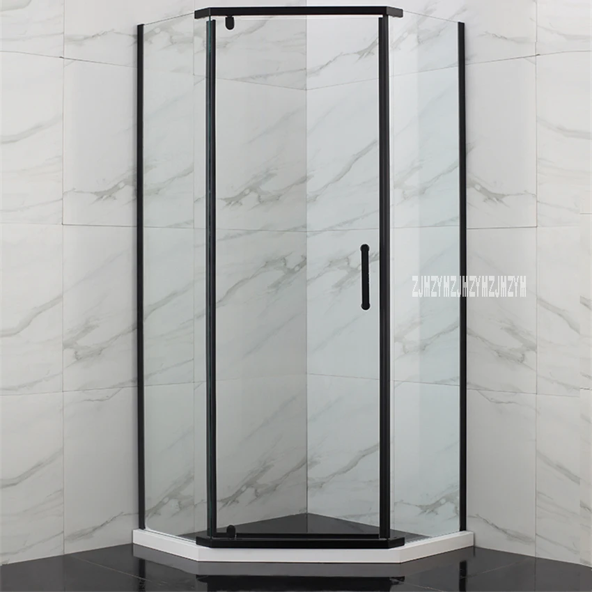 SLM06Z Glass Shower Room Door Stainless Steel Handle Shower Enclosure Aluminum Alloy Side Column Plastic Steel Stone Foundation