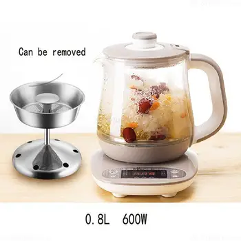 

Thermal Insulation Kettle Timed Glass Health Preserving Pot Flower Tea Brewer 0.8L Microcomputer Control A08N5