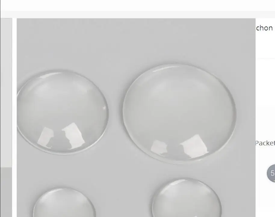20pcs/lot Good Quality 18mm Domed Round Transparent Clear Magnifying Glass Cabochon Cameo Setting Base Set | Украшения и