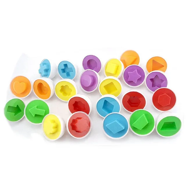 Infant Toys Puzzle Random Educational Toys Recognize Color Shape Kids Egg Fight inserted Color Matching Wooden Toys