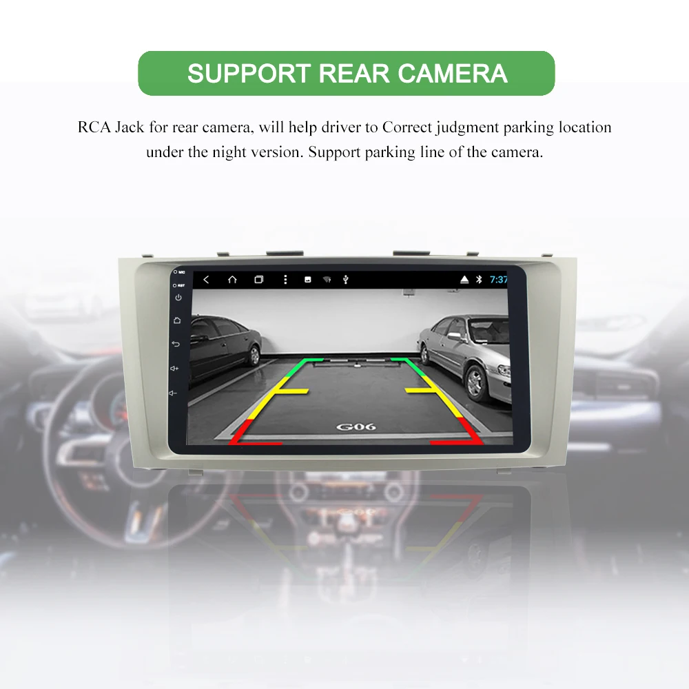 Excellent BONROAD Android  Car Multimedia Video Player Navigation GPS For Toyota Camry 40 50 2008-2011 Car Radio Ram 4G ROM 32G （no dvd） 5
