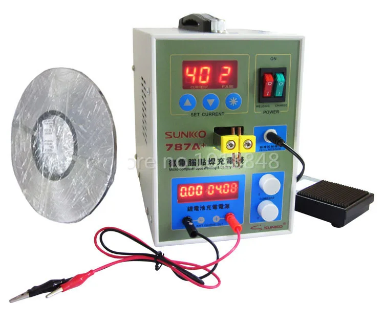 220v 787A Spot Welder Battery Welder For Notebook and Phone Battery Precision Welding +1roll 0.1*4mm Nickel-plated steel band 