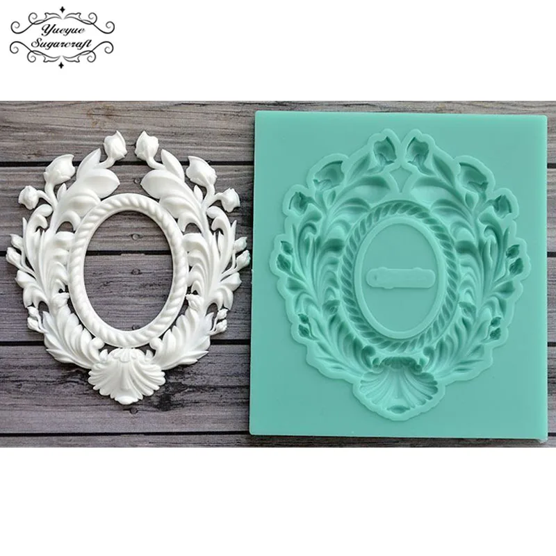 

Yueyue Sugarcraft Frame Silicone mold fondant mold cake decorating tools chocolate gumpaste mold