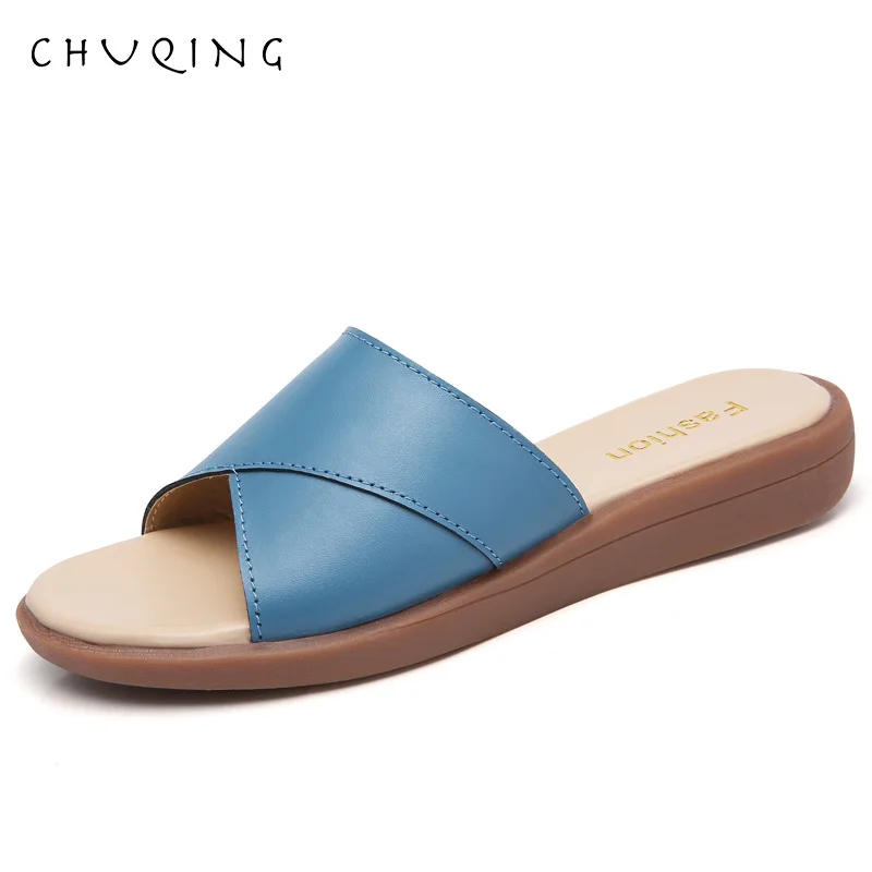CHUQING/2019 г. Летняя обувь женские босоножки на платформе модные шлепанцы высоком