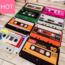 

40*60cm Retro Nostalgia Tape Colorful Mats Anti-slip Carpet Floor Mat Outdoor Rugs tape front door retro home entrance doormat