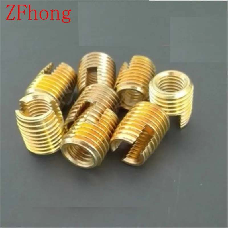 

20pcs M8 Self Tapping insert/Self Tapping Screw Bushing/Steel with zinc 302 slotted type Wire Thread Repair Insert