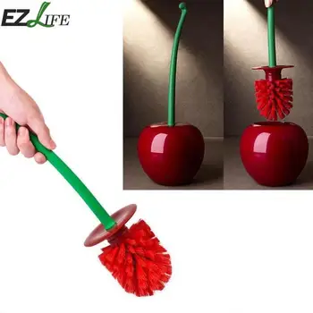 

1 Pcs Creative Cherry Toilet Brush Household Cleaning Tool Bathroom Decor Accessories Plastic Cleaning Brush Toilet Set