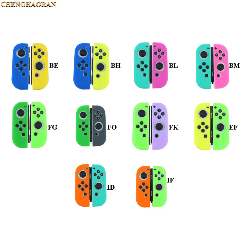 3) 16 цветов мягкий чехол для nintendo Switch Joy-con силиконовый чехол NS Switch контроллер ручка Joy con Лицевая панель Защитная крышка