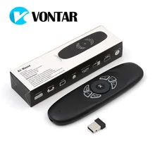 Genuine English C120 air mouse backlit backlight rechargeable fly mouse keyboard for Smart TV BOX Computer Mini PC