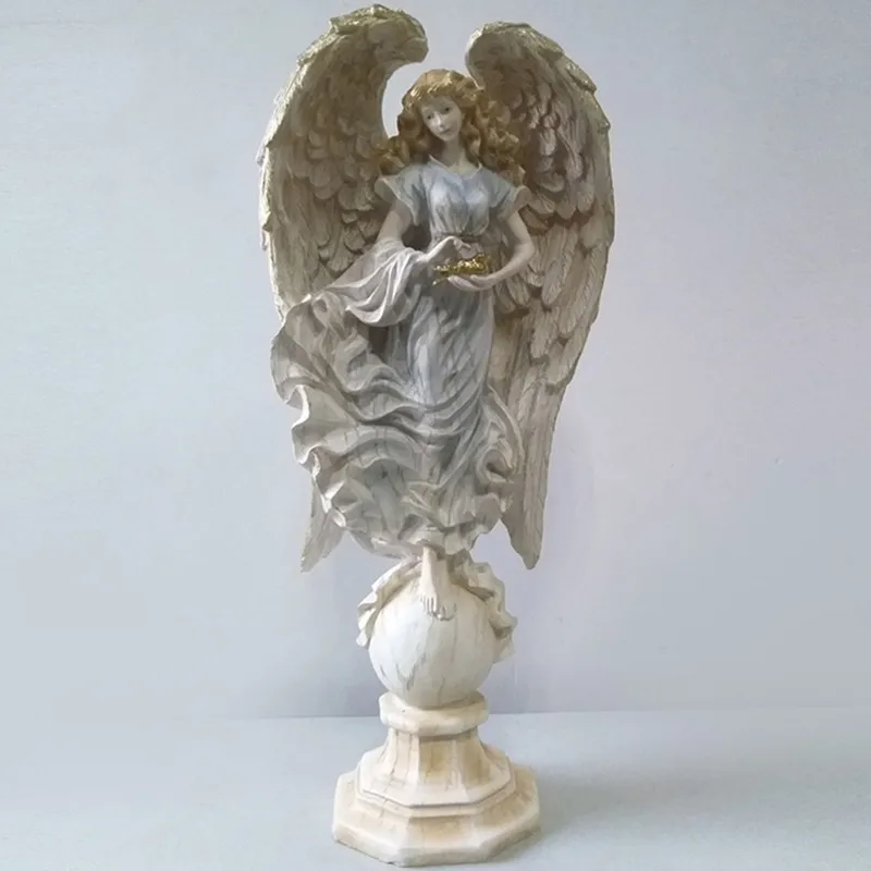  Roman Mythology Goddess Holding Pigeon Angel Resin Full-Length Portrait Sculpture Study Room Bedroo - 33051817823