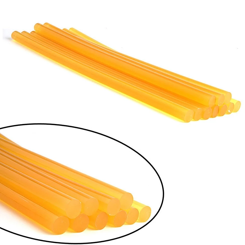 5pcs Yellow Hot Melt Glue Stick Car Body Paintless Dent Repair Puller Tool For Electric Glue Gun Craft Album Glue Sticks