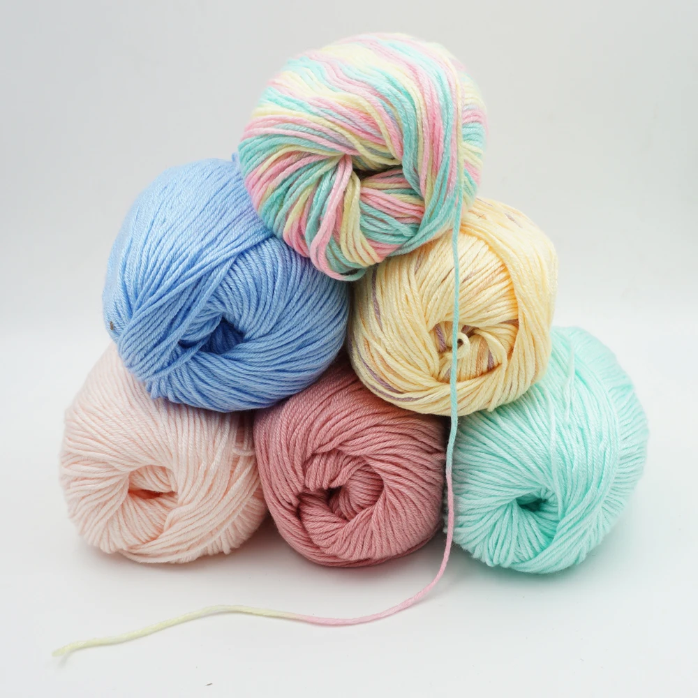 wholesale 10 pieces*50g yarn for knitting to knit cashmere wool baby